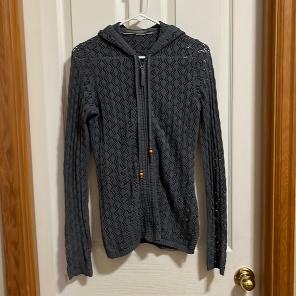 Athleta hooded cardigan with zipper